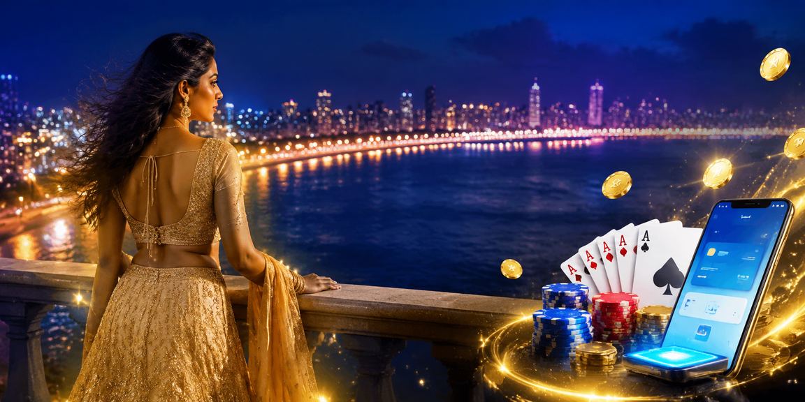 Marine Drive Mumbai evening with Teen Patti ambiance